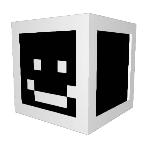 Relexing_ Minecraft avatar head, 3D render