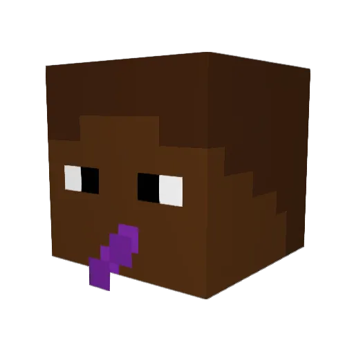 Relexity Minecraft avatar head, 3D render