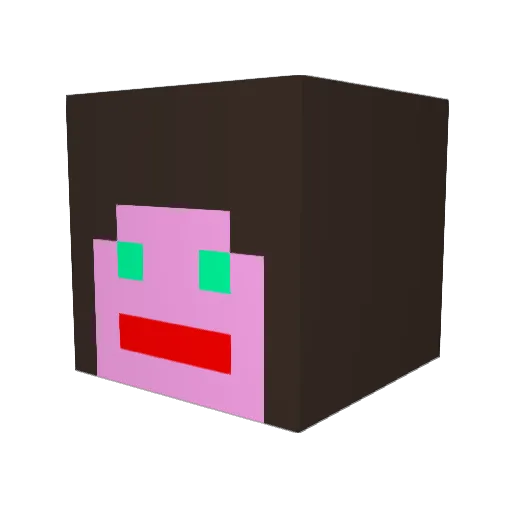 Relic05 Minecraft avatar head, 3D render