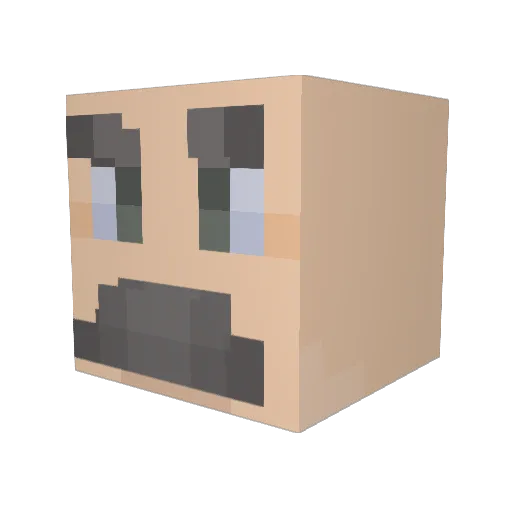 RelicTheme Minecraft avatar head, 3D render
