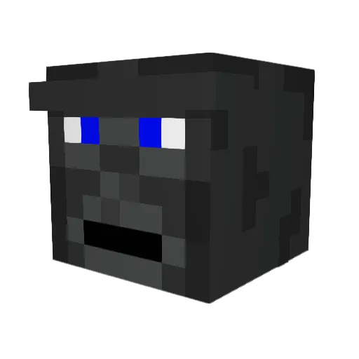 RelievedBigfoot Minecraft avatar head, 3D render
