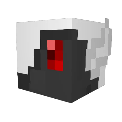 RelightCharge Minecraft avatar head, 3D render