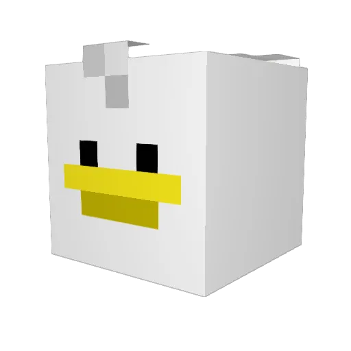 Religoose242 Minecraft avatar head, 3D render