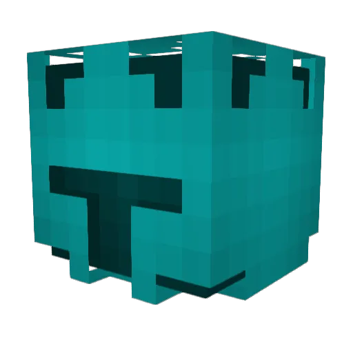 Relik9r Minecraft avatar head, 3D render