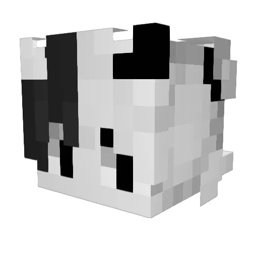 Relikla Minecraft avatar head, 3D render