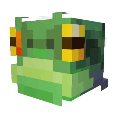 Reliquari Minecraft avatar head, 3D render