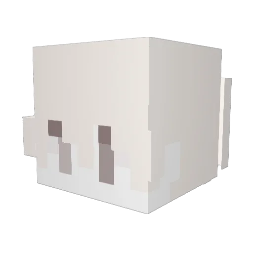 Relistening Minecraft avatar head, 3D render