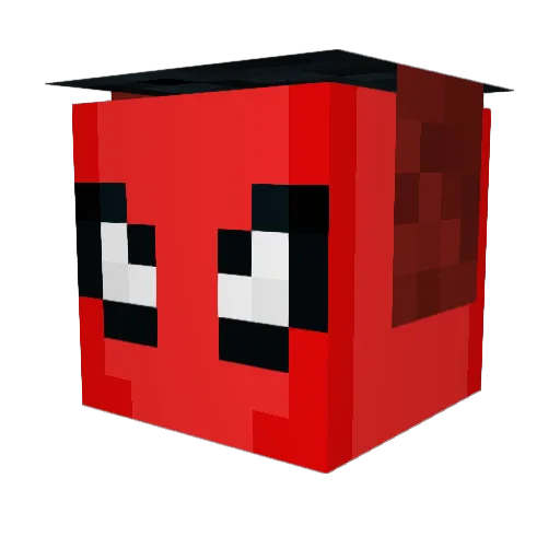 Relix_x Minecraft avatar head, 3D render