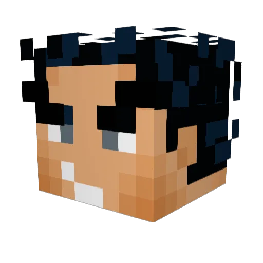 RellTheclown Minecraft avatar head, 3D render