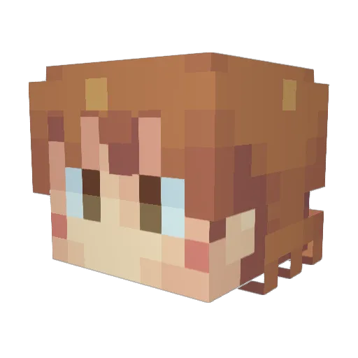 RellatheFella Minecraft avatar head, 3D render