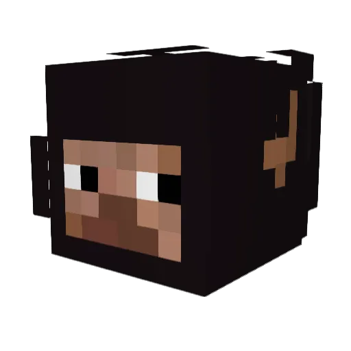 Relly Minecraft avatar head, 3D render