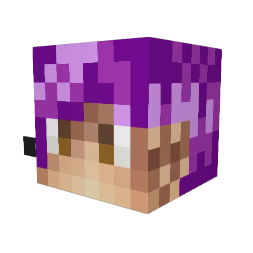 Relmonade Minecraft avatar head, 3D render