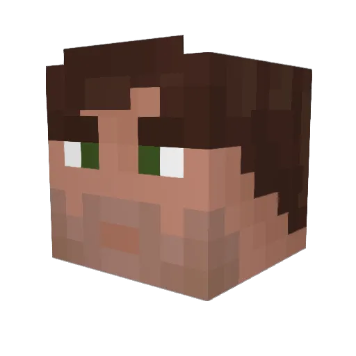 Relne_Ren Minecraft avatar head, 3D render