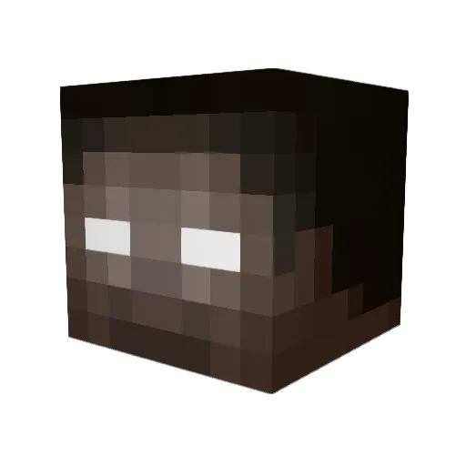 Reloaded_YT Minecraft avatar head, 3D render