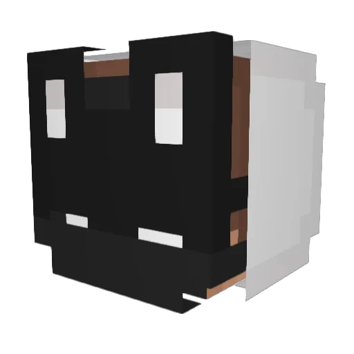 RelodForever Minecraft avatar head, 3D render