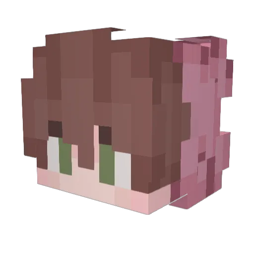 Relojes Minecraft avatar head, 3D render