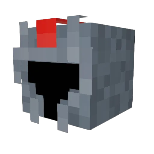 Relox3000 Minecraft avatar head, 3D render