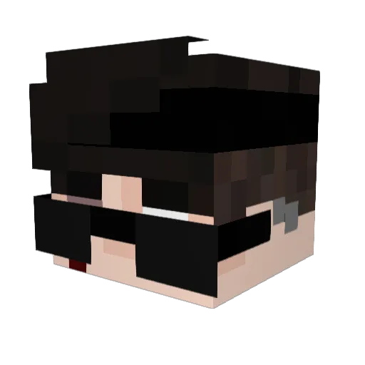 RelsAlan Minecraft avatar head, 3D render