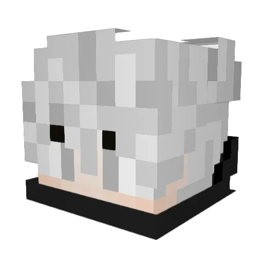 Relu14 Minecraft avatar head, 3D render