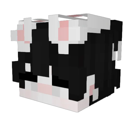 Relukn Minecraft avatar head, 3D render