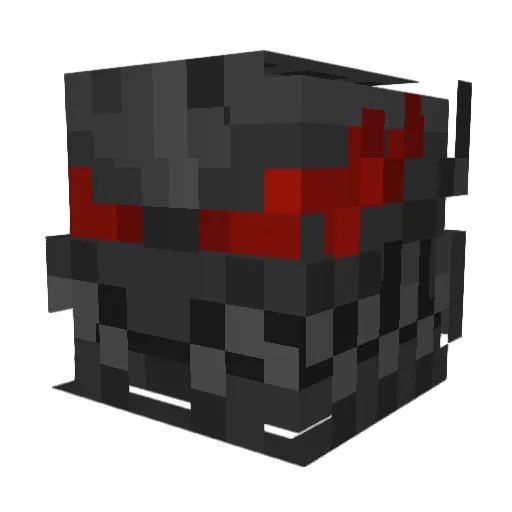 Relustrious Minecraft avatar head, 3D render
