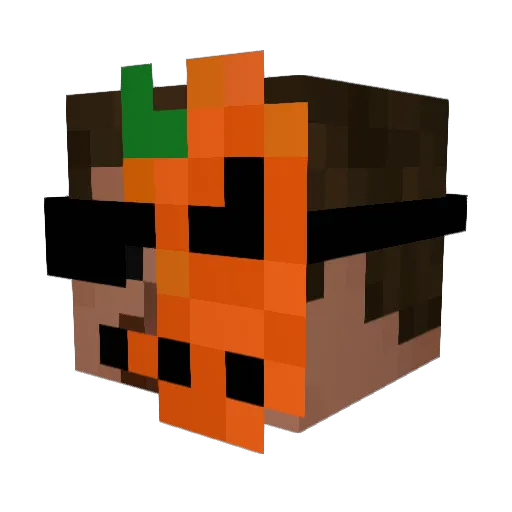 Relxpert Minecraft avatar head, 3D render