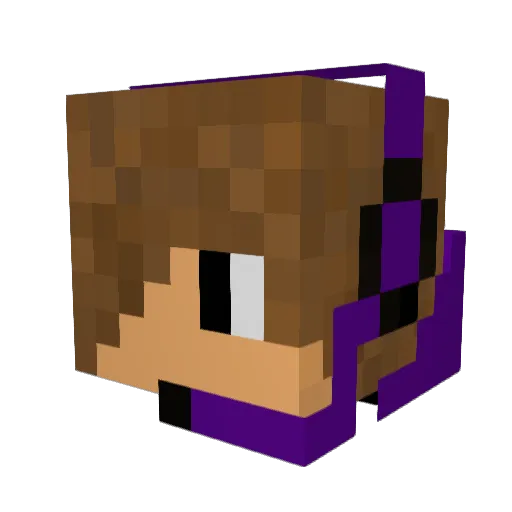 Relyt827 Minecraft avatar head, 3D render