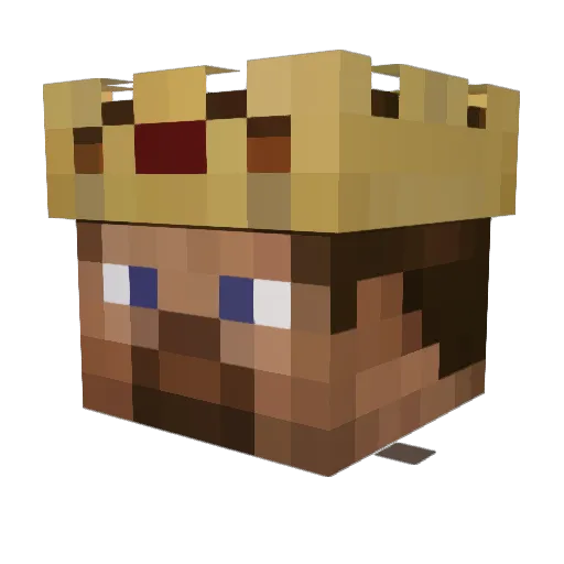 Rem243 Minecraft avatar head, 3D render