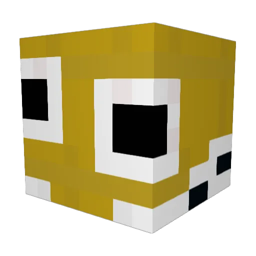 Rem333m Minecraft avatar head, 3D render
