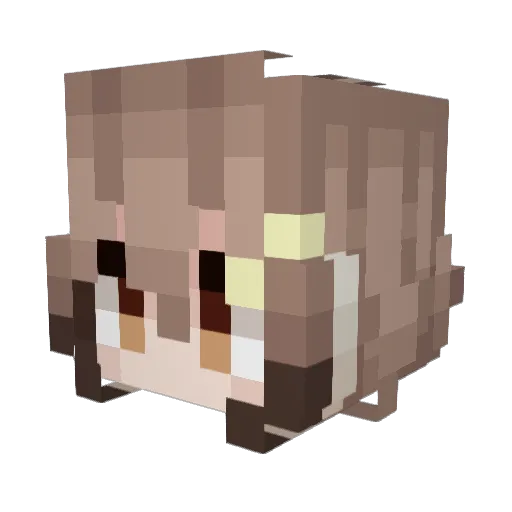 Rem366 Minecraft avatar head, 3D render