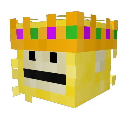 Rem3dyz Minecraft avatar head, 3D render