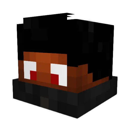 RemBelx Minecraft avatar head, 3D render