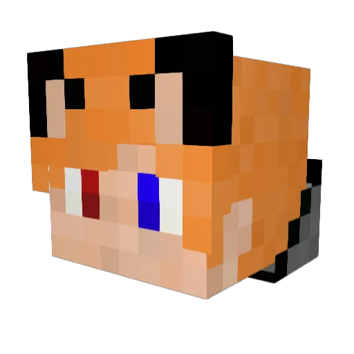 RemChan___ Minecraft avatar head, 3D render