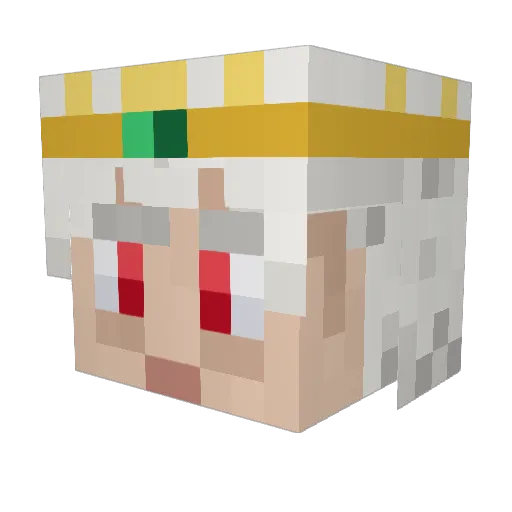RemKael Minecraft avatar head, 3D render