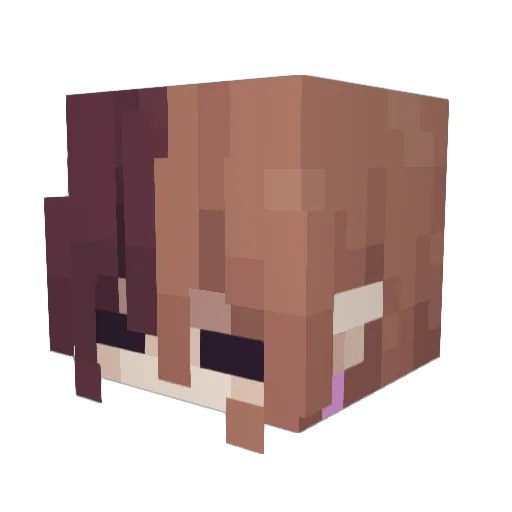 Remainings Minecraft avatar head, 3D render