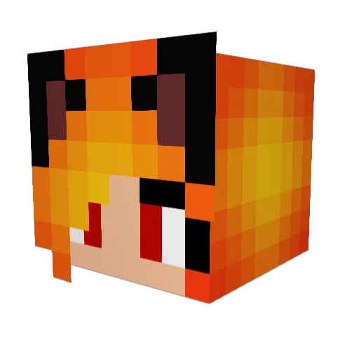Remas2040 Minecraft avatar head, 3D render