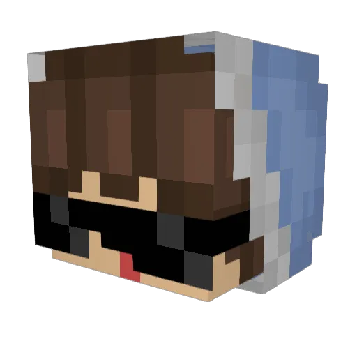 Rembi_ Minecraft avatar head, 3D render