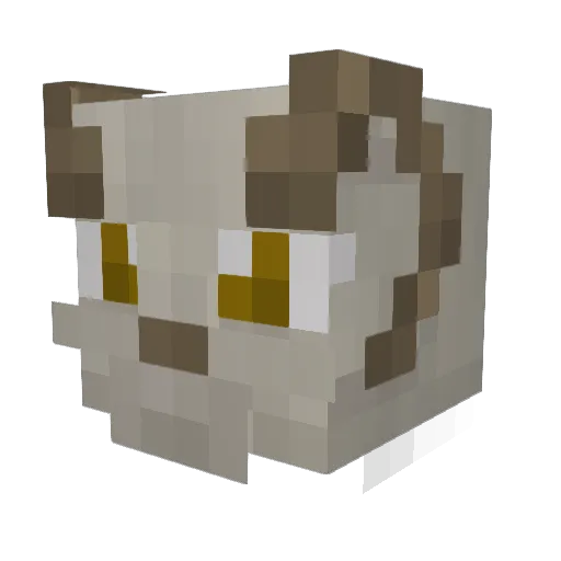 RemcoBluB Minecraft avatar head, 3D render