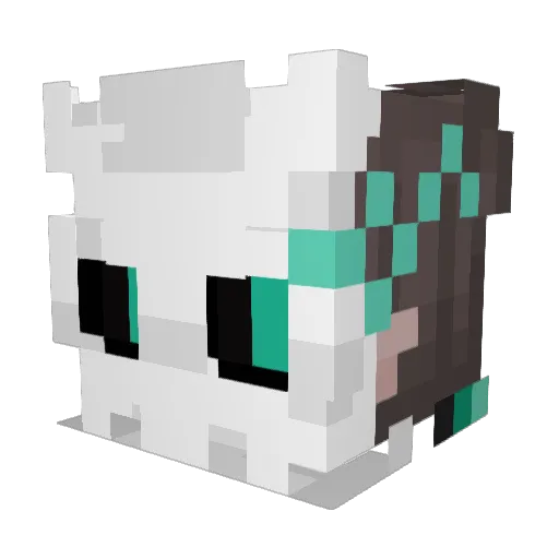 Remedy_Ace Minecraft avatar head, 3D render