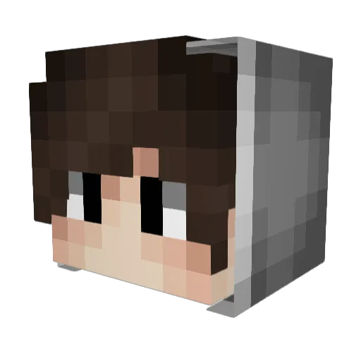 RememberMe15 Minecraft avatar head, 3D render