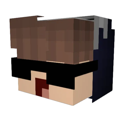 RememberSomebody Minecraft avatar head, 3D render