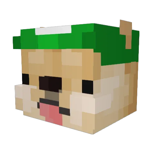 RememberXD Minecraft avatar head, 3D render