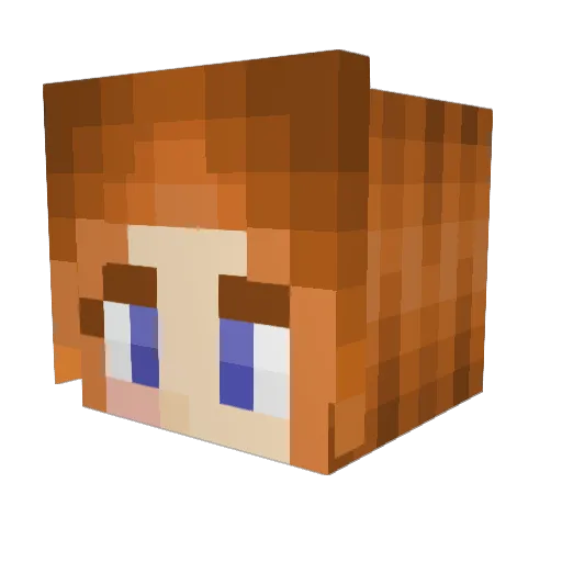 Rememo94 Minecraft avatar head, 3D render
