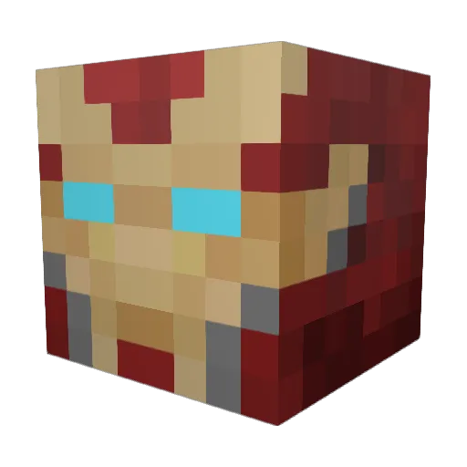 RemiFapi Minecraft avatar head, 3D render