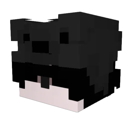RemiX5 Minecraft avatar head, 3D render