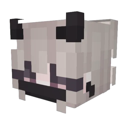 Remi_Red Minecraft avatar head, 3D render