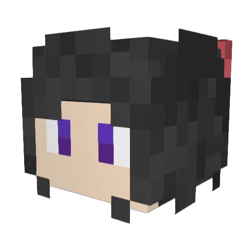 Remidyo Minecraft avatar head, 3D render