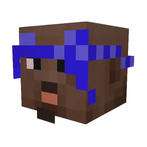Remigiurz Minecraft avatar head, 3D render