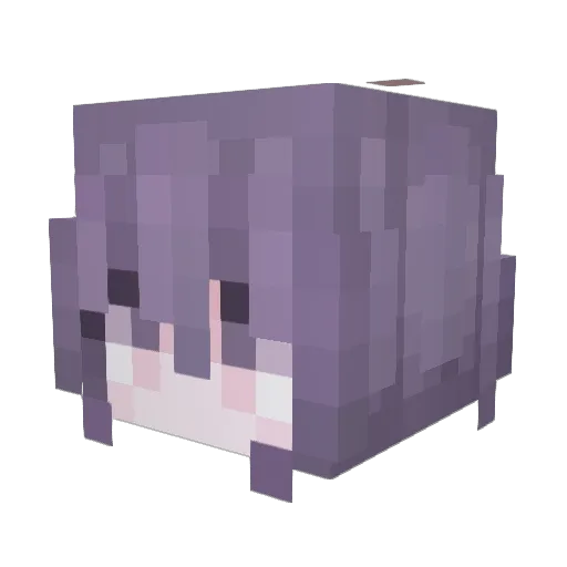 Remilia_TUT Minecraft avatar head, 3D render