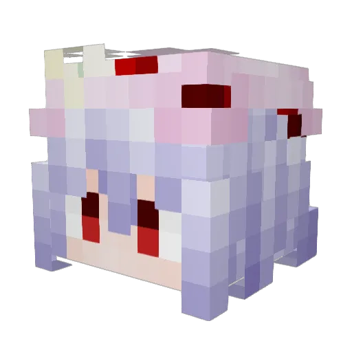 Remilia__Scarlet Minecraft avatar head, 3D render
